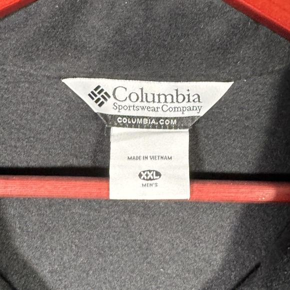 Columbia Vest Mens 2XL Gray Fleece Full Zip Cathedral Peak Mountain Outdoor - Picture 4 of 9